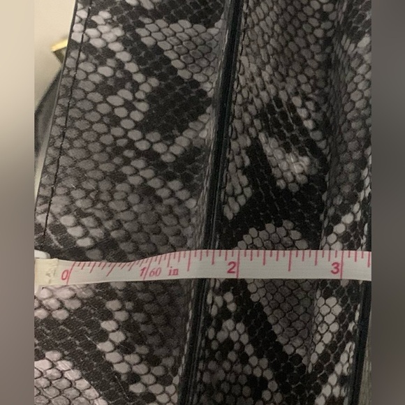 Antonio Melani Snakeskin Leather Briefcase Portfolio Laptop Case Bag Attache - Picture 10 of 12